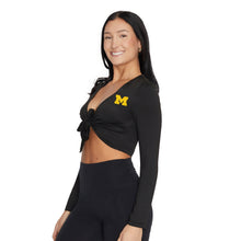 Load image into Gallery viewer, University of Michigan Tie Up Top