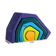 Load image into Gallery viewer, 5-Piece Stone Caves Stacking Block Set