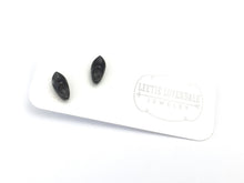 Load image into Gallery viewer, Black Lucite Minimal &amp; Tiny Clogs Stud Earrings