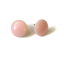 Load image into Gallery viewer, Light Pink Disc Stud Earrings