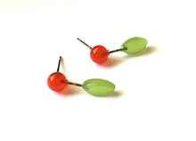 Load image into Gallery viewer, Cherry Blossom Geo Stud Earrings