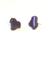 Load image into Gallery viewer, Purple Moonglow Small Maple Leaf Stud Earrings