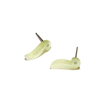 Load image into Gallery viewer, Light Yellow Moonglow Quotation Studs