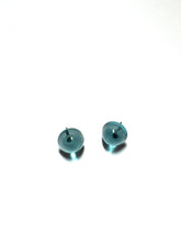 Load image into Gallery viewer, Aquamarine Transparent Small Gumdrop Stud Earrings