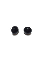 Load image into Gallery viewer, Black Retro Button Stud Earrings