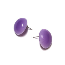 Load image into Gallery viewer, Lavender Moonglow Retro Button Stud Earrings