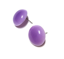 Load image into Gallery viewer, Lavender Moonglow Retro Button Stud Earrings