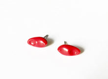 Load image into Gallery viewer, Cherry Red Clog Stud Earrings