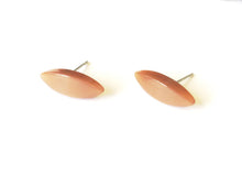 Load image into Gallery viewer, Champagne Beige Moonglow Marquis Stud Earrings