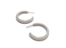 Load image into Gallery viewer, Light Gray Skinny Perfect Hoop Earrings