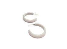 Load image into Gallery viewer, Light Gray Skinny Perfect Hoop Earrings