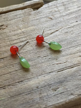 Load image into Gallery viewer, Cherry Blossom Geo Stud Earrings