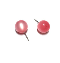 Load image into Gallery viewer, Pink Moonglow Ball Stud Earrings