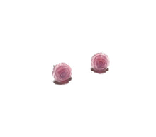 Load image into Gallery viewer, Violet Opal Rose Stud Earrings