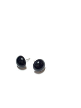 Load image into Gallery viewer, Black Retro Button Stud Earrings