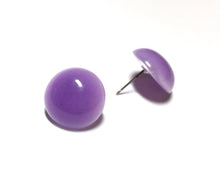 Load image into Gallery viewer, Lavender Moonglow Retro Button Stud Earrings