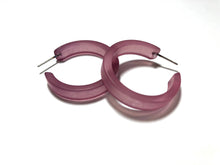 Load image into Gallery viewer, Amethyst Purple Small Classic Hoops