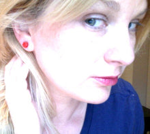 Load image into Gallery viewer, Light Orange Deco Daisy Stud Earrings