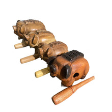 Load image into Gallery viewer, 4" Wooden Musical Pig Percussion Instrument