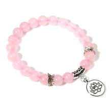 Load image into Gallery viewer, Rose Quartz Healing Crystal Bracelet