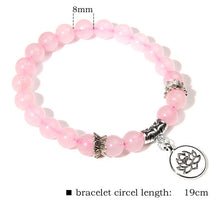 Load image into Gallery viewer, Rose Quartz Healing Crystal Bracelet