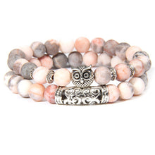Load image into Gallery viewer, Pink Zebra Jasper Positivity Bracelets