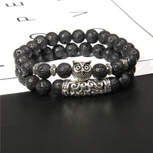 Load image into Gallery viewer, Lava Stone Energy Crystal Bracelet