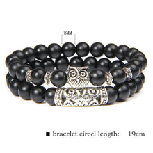 Load image into Gallery viewer, Matte Onyx Will Power Energy Crystal Bracelet