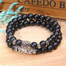 Load image into Gallery viewer, Matte Onyx Will Power Energy Crystal Bracelet