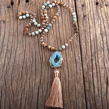 Load image into Gallery viewer, Amazonite &amp; Jasper Stress Relief Necklace