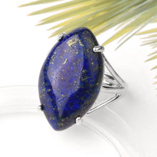 Load image into Gallery viewer, Lapis Lazuli Truth Communication Crystal Ring