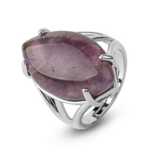 Load image into Gallery viewer, Amethyst Calm Ring - For Anxiety Stress Release.