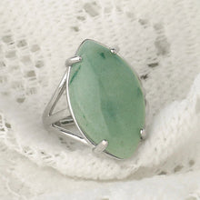 Load image into Gallery viewer, Green Aventurine Oval Luck Wealth Ring