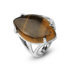 Load image into Gallery viewer, Tiger Eye Will Power Adjustable Ring