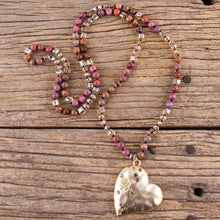 Load image into Gallery viewer, Red Jasper Overcoming Fear Necklace