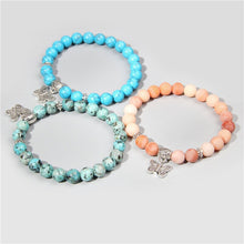 Load image into Gallery viewer, Blue Turquoise Sea Of Wisdom Crystal Bracelet