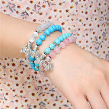 Load image into Gallery viewer, Blue Turquoise Sea Of Wisdom Crystal Bracelet