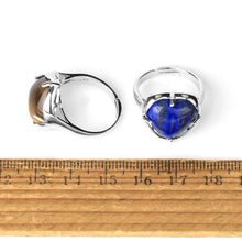 Load image into Gallery viewer, Tiger Eye Fearless Heart Adjustable Ring