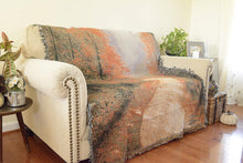 Load image into Gallery viewer, Autumn Authentic Tapestry Throw Blanket - Decorative Orange Fall Leaves Forest Woven Stitched Design - 50" x 60"