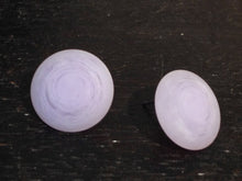 Load image into Gallery viewer, Lavender Matte Marbled Disc Stud Earrings