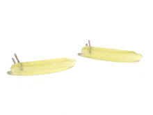 Load image into Gallery viewer, Soft Yellow Moonglow Dagger Stud Earrings