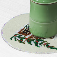Load image into Gallery viewer, Beaded Gingerbread House Placemats