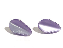 Load image into Gallery viewer, Lavender Moonglow Elm Leaf Stud Earrings