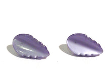 Load image into Gallery viewer, Lavender Moonglow Elm Leaf Stud Earrings