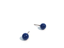 Load image into Gallery viewer, Tiny Blue Studs | Blue Stud Earrings | Aqua Blue Mini Dotties - lucite post stud earrings