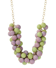 Load image into Gallery viewer, Sherbert Pastel Clustered Vintage Lucite Statement Necklace