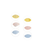 Load image into Gallery viewer, Marquis Moonglow Pastel Tone Stud Earring Set - Lucite Post Earrings - Pink Light Blue Yellow