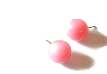 Load image into Gallery viewer, Pink Moonglow Ball Stud Earrings