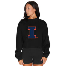 Load image into Gallery viewer, Illinois Fighting Illini Black Crewneck