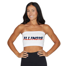 Load image into Gallery viewer, Illinois Fighting Illini White Bandeau Top
